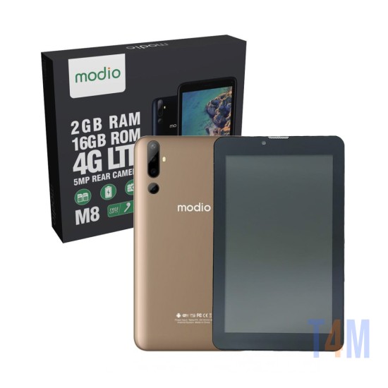 TABLET MODIO M8 4G LTE 4GB/64GB 7.0" DORADO